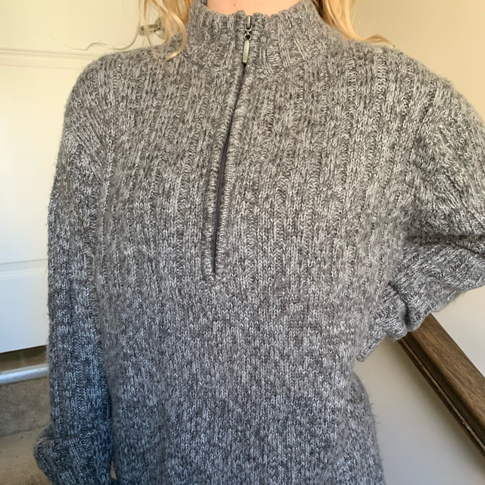 Oversized Quarter-Zip Sweater